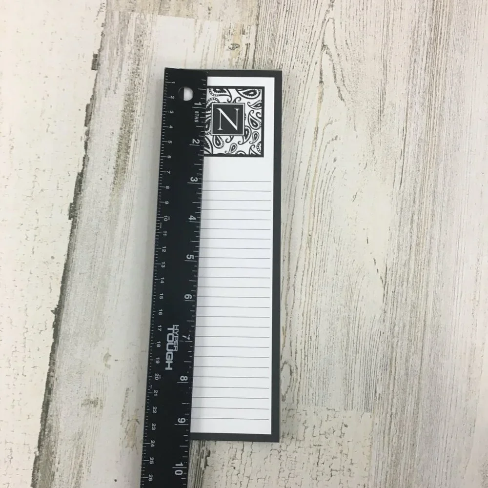 N Initial Shopping List Notepad Magnetic Fridge Wellspring Gift Made in USA